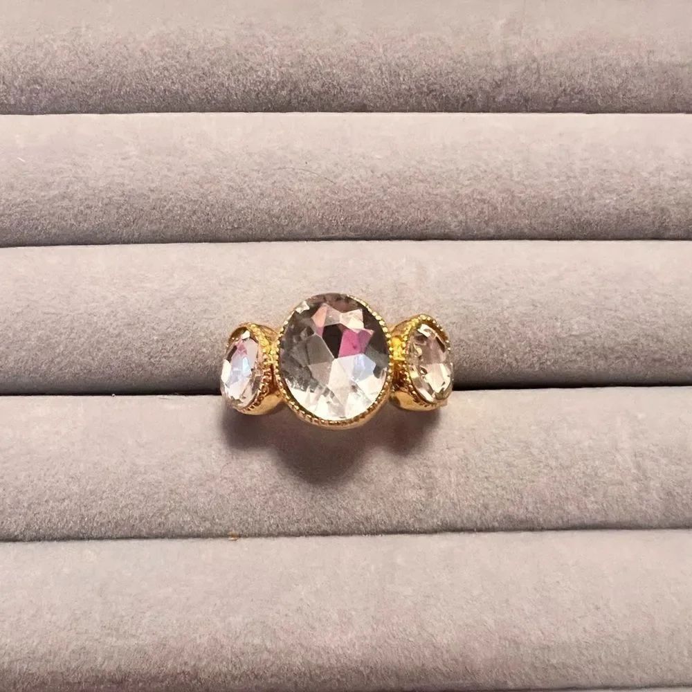 ⭐️3/$25⭐️ NEW Gold Tone Diamond Rhinestone Ring